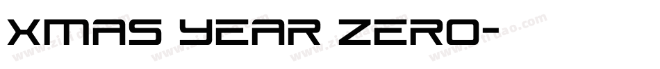 Xmas Year Zero字体转换